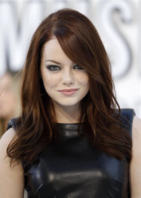 Emma stone's hair color through the years. Emma Stone: Emma Stone With Brown Hair