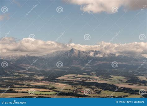 Krivan Mountain Peak In Vysoke Tatry Mountains From Predna Poludnica