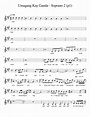 Umagang Kay Ganda - Soprano 2 p1 Sheet music for Piano (Solo ...