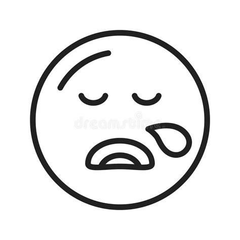 Sleepy Face Icon Vector Image Suitable For Mobile Apps Web Apps And