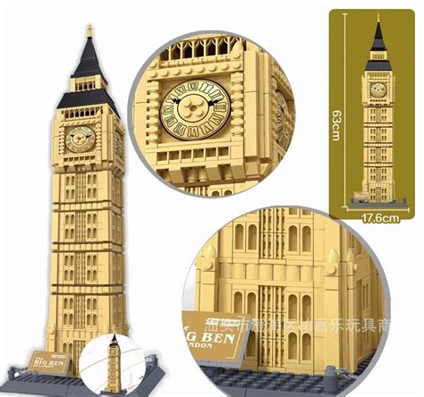 Wange 8014 The Big Ben Of London England 3d Building Block Diy Toy T