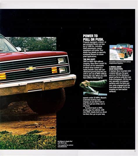 1984 Chevrolet And Gmc Truck Brochures 1984 Chevy Blazer 05