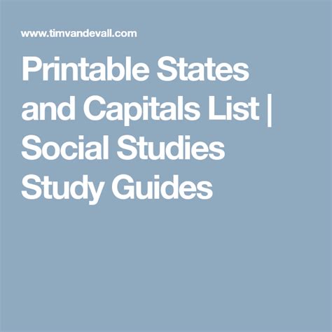 List Of States In Alphabetical Order Social Studies