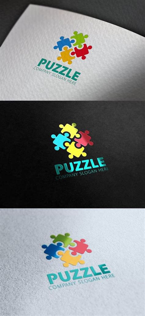 Pin By Max On Logos In 2021 Puzzle Logo Creative Logo Logo Templates