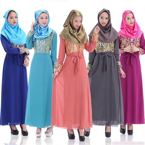 New Patchwork Women Muslim Dress Arab Traditional Clothing Arabic