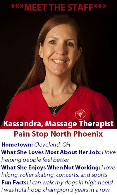 Pin By Pain Stop North Phoenix On Meet Our Staff Massage Therapist