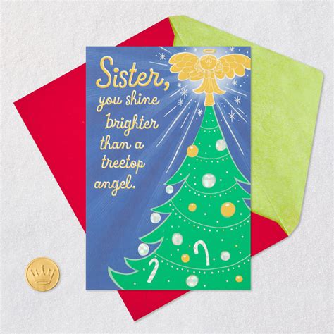 center of attention funny christmas card for sister greeting cards hallmark