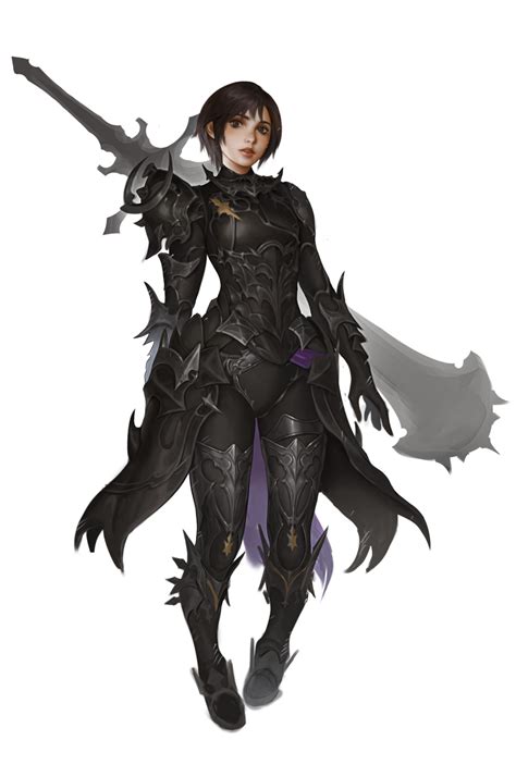 artstation drk70 armor shawnryan 丁文賢 fantasy character art female character design