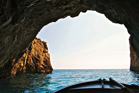 Boat Inside Of Water Cave Hd Wallpaper Peakpx