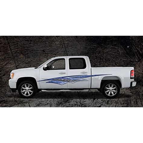 Flame Stripe Sides Decal Graphics Racing Truck Vinyl Sticker Free Shipping