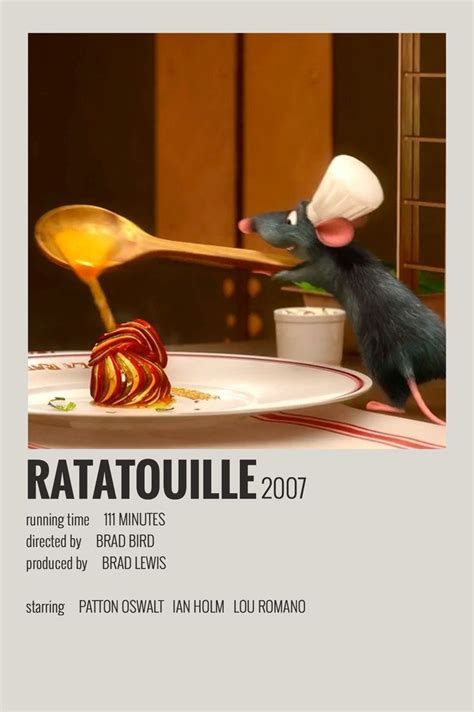 Ratatouille Movie Poster Wall Movie Posters Vintage Film Poster Design