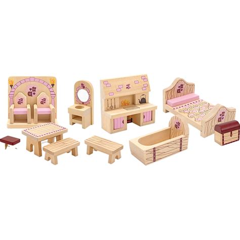 Melissa And Doug Princess Castle Furniture Set Dollhouses Baby And Toys