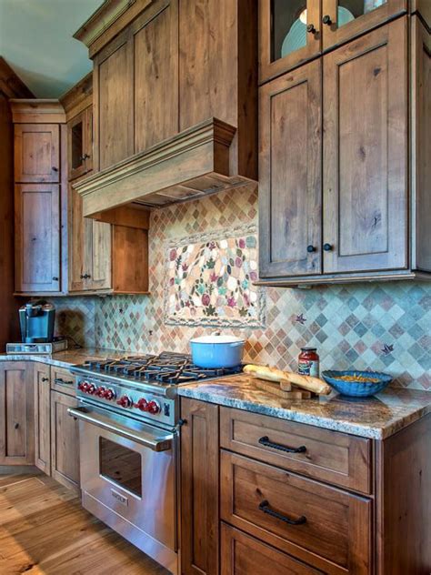 Rustic Kitchen With Wood Cabinetry Rustic Kitchen