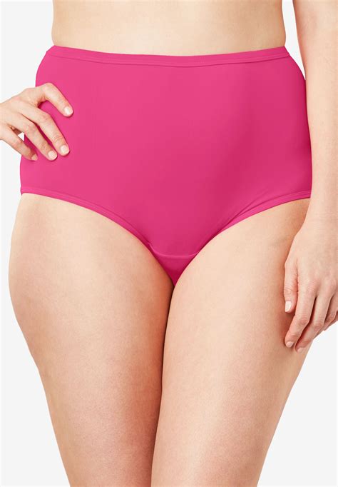 Stretch Microfiber Full Cut Brief By Comfort Choice® Plus Size Panties Jessica London