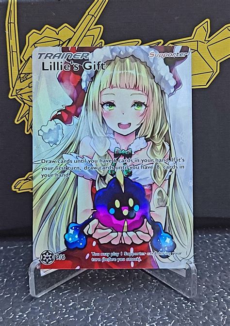 Custom Fan Made Orica Pokemon Card LILLIE S GIFT Full Art Etsy