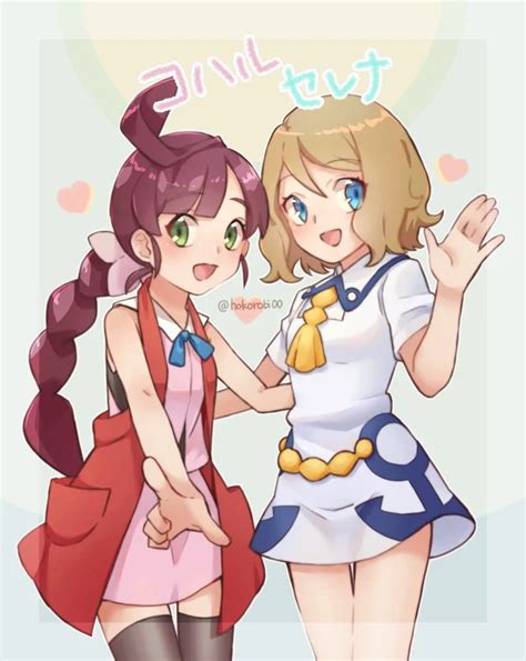 3 Chloe And Serena Swap Clothes Pokegals In 2022 Pokemon Ash And
