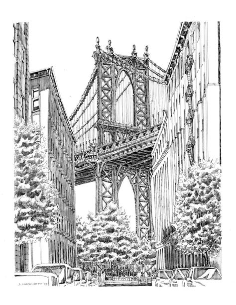 Pencil Drawings Of New York City Pencildrawing2019