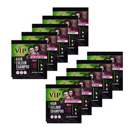 Get the best deals on black hair colouring shampoos. Black Hair Dye VIP Hair Color Shampoo (20ML) for Personal ...