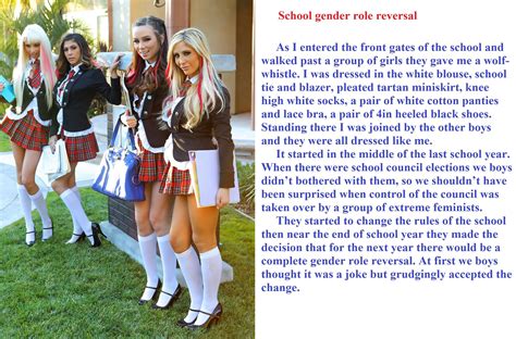 School Gender Role Reversal Y Captions Tg Captions Und Sissy Maid