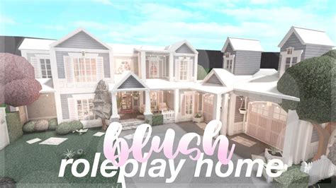 Bloxburg Blush Roleplay Home House Build Youtube
