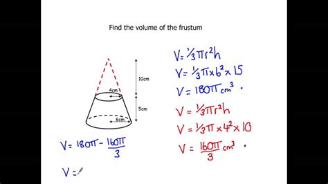 How To Find Volume Of A Cone Find Volume Of A Cone Geometry 275