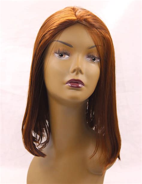 Fashion Bob Wig Silk Straight Hair Heat Resistant Synthetic Wigs Copper