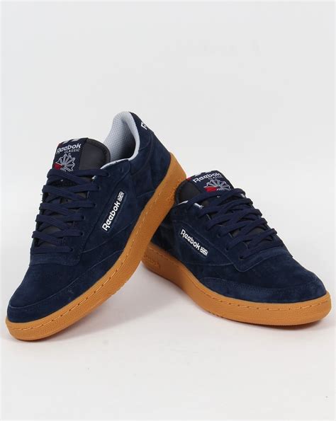 There's nothing quite like a fresh white sneaker, and the club c 85 is the original. Reebok Club C 85 Indoor Trainers Navy/gum, Men's, workout ...