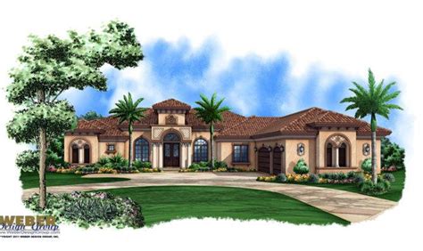 Mediterranean House Plan Story Luxury Home Plans And Blueprints 100022