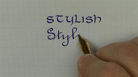How To Write “stylish” In Three Different Handwriting Styles Uncial