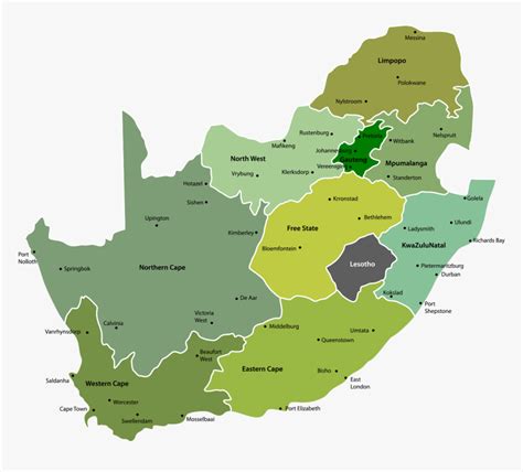South Africa Map Provinces Interactive Map