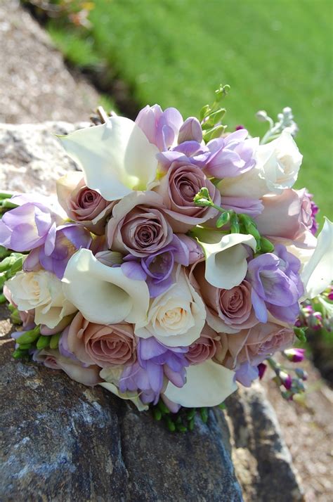 Lavendar And White Bouquet Like This But Without The Roses Wedding