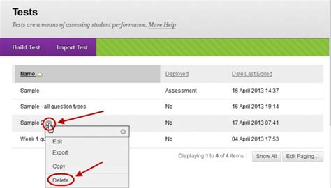 Delete A Test Elearning University Of Queensland