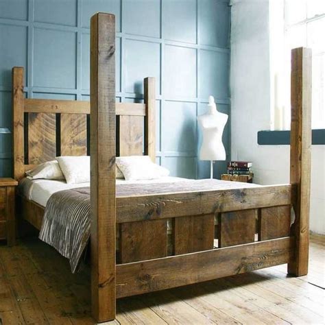 Reclaimed Rustic Barn Wood Bed Frame Woodify Canada