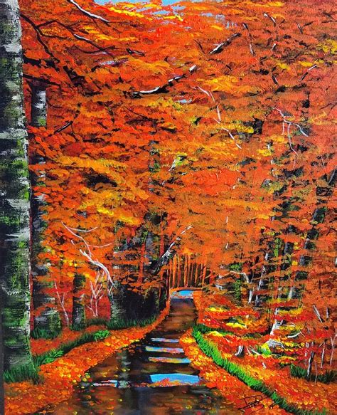 October Trail Painting By David Stowe Fine Art America