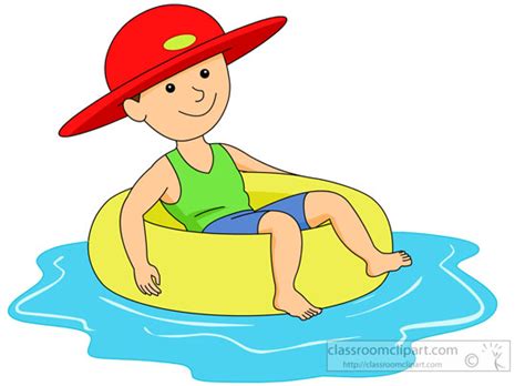 Drag and drop file or browse. Summer : boy-wearing-hat-in-pool-sitting-inner-tube ...
