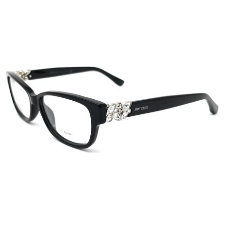 Jimmy Choo Eyeglasses Jc125 29a Shiny Black Women 52x15x140 Ebay