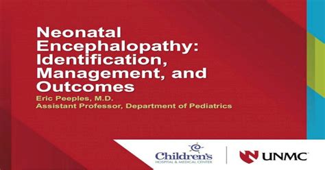 Neonatal Encephalopathy Identification Management And · Neonatal