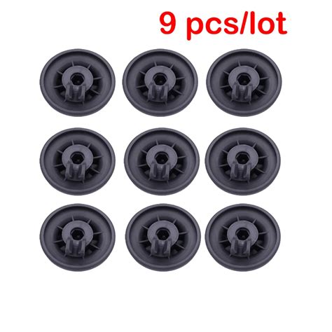 9pcs Dishwasher Roller Lower Rack Basket Wheel For Bosch For Neff For Siemens 165314 Replacement