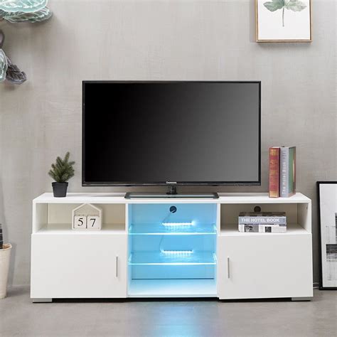 Maybe you would like to learn more about one of these? Portable Detachable TV Stand Cabinet Console with LED ...