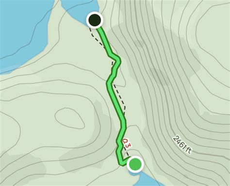 Clearwater And Azure Lake Portage Trail British Columbia Canada Map