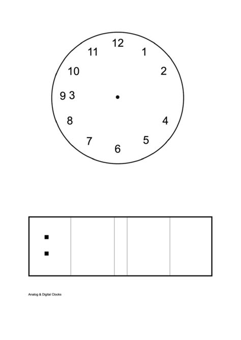 Clock Template Printable Pdf Download
