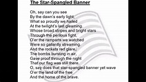 Star spangled Banner lyrics - YouTube