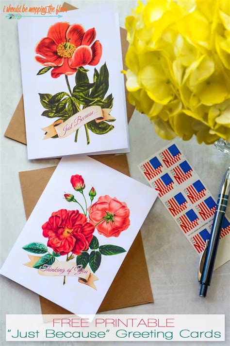 Create personalized greeting cards with canva's free card maker. Free Printable Cards for Any Occasion | i should be mopping the floor