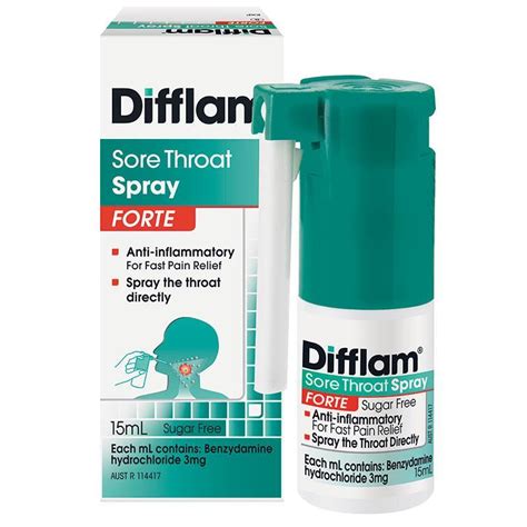 Djp Difflam Anti Inflammatory Forte Throat Spray 15ml