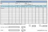 Estate Planning Template Excel