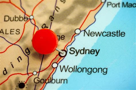 Pin On A Map Of Sydney — Stock Photo © Tuomaslehtinen 77322928