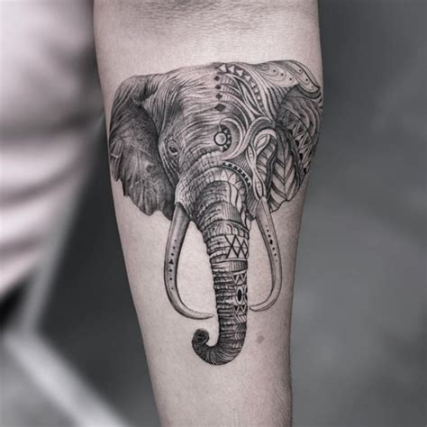 african elephant tattoo