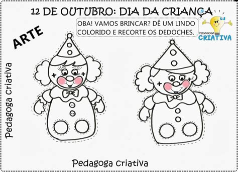 Dedoches Para Imprimir E Colorir