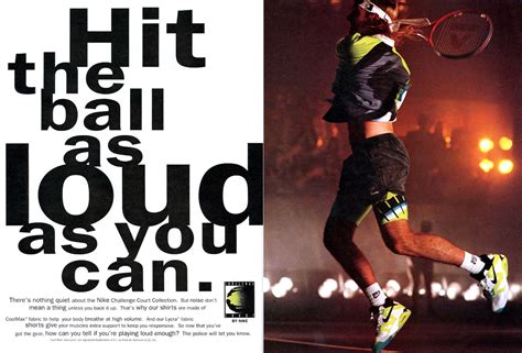 Vintage Ad Andre Agassi In The Nike Air Tech Challenge 34 Sole Collector