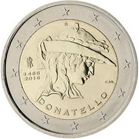 2 Euro Italia 2016 Donatello Italia Euro Commemorativi Monete E